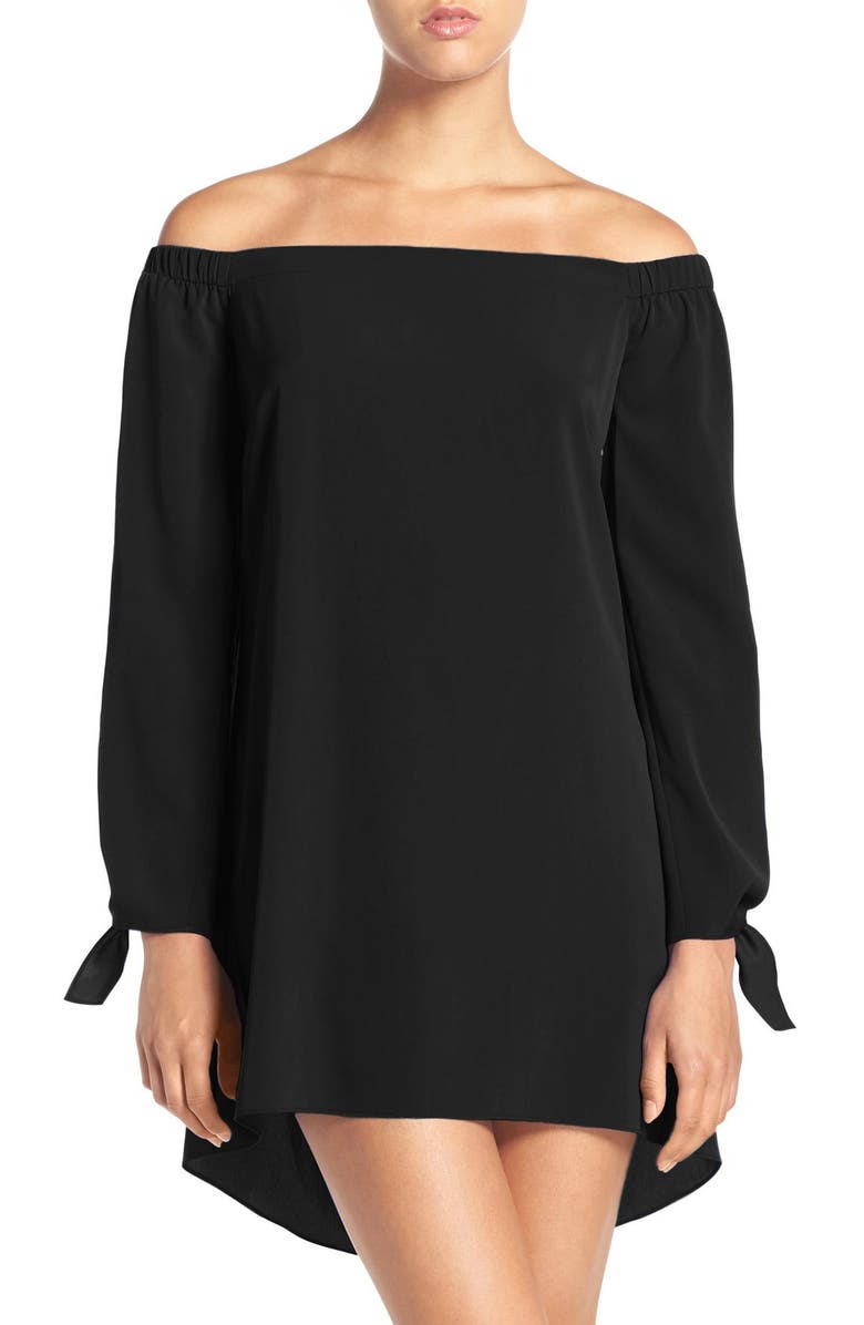 A by Amanda 'Desiree' Off the Shoulder Shift Dress, Main, color, 