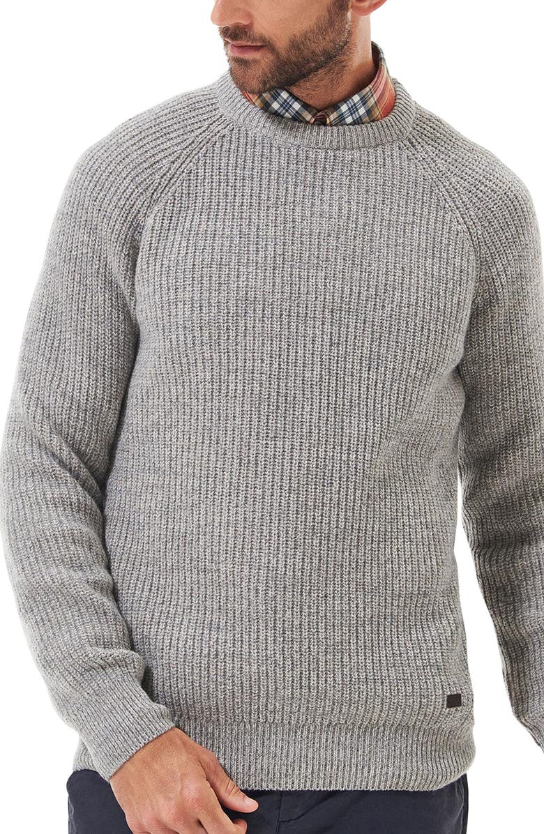 Barbour Men's Horseford Wool Crewneck Sweater, Main, color, 