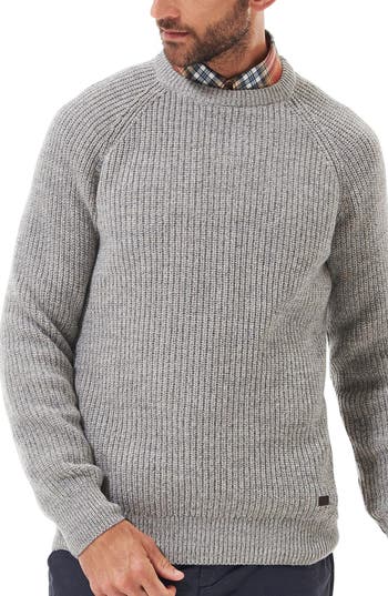 Barbour Horseford Wool Crewneck Sweater In Gray