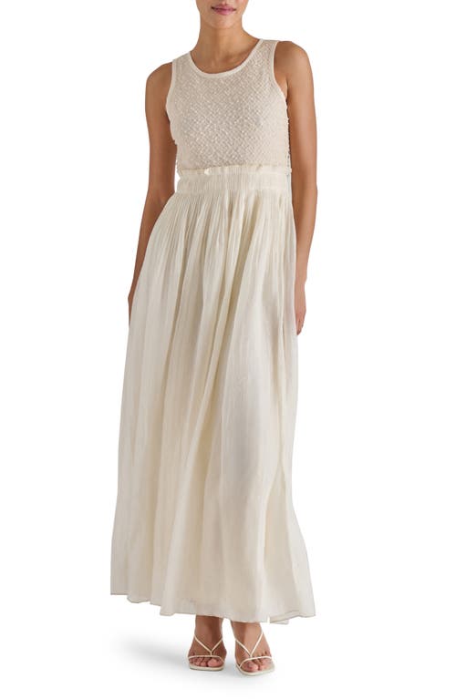 Steve Madden Galleria Sleeveless Flare Maxi Dress In White