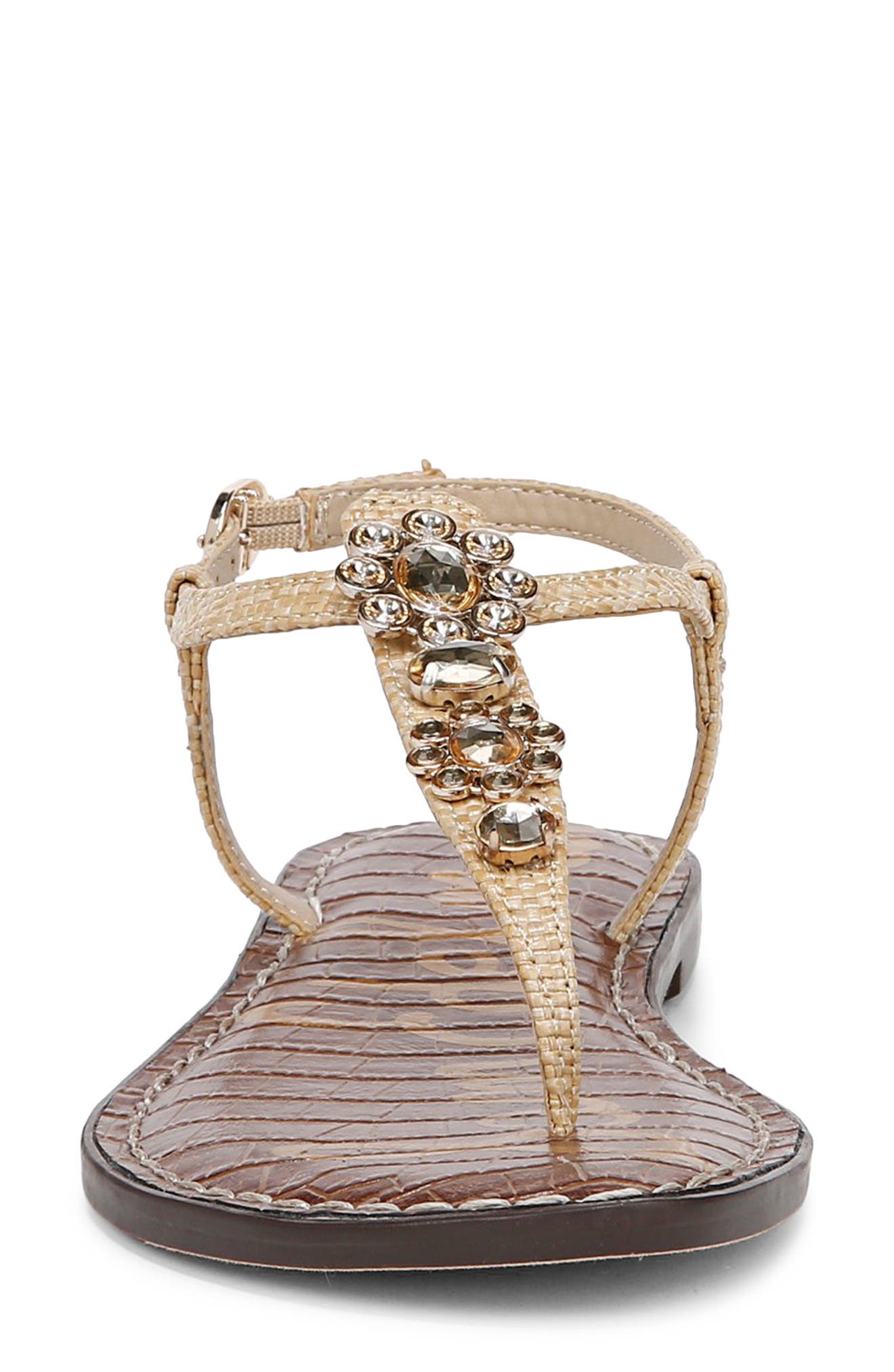 Gigi Ray Ankle Strap Sandal, Alternate, color, BLEACHED BEECHWOOD