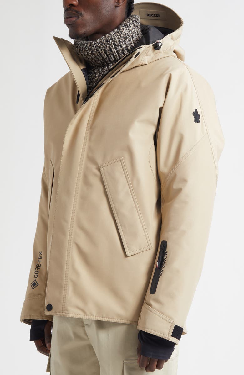 Moncler Lambir Hooded Jacket, Alternate, color, Humus