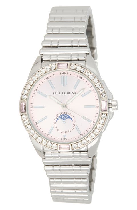 Moonphase Bracelet Watch, 36mm