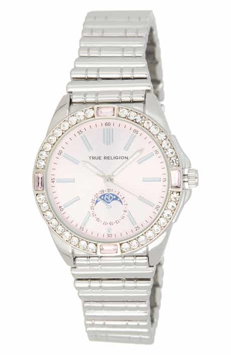 True Religion Moonphase Bracelet Watch, 36mm