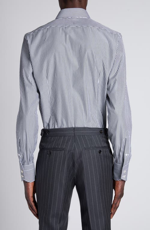 Tom Ford Stripe Cotton Blend Button-up Shirt