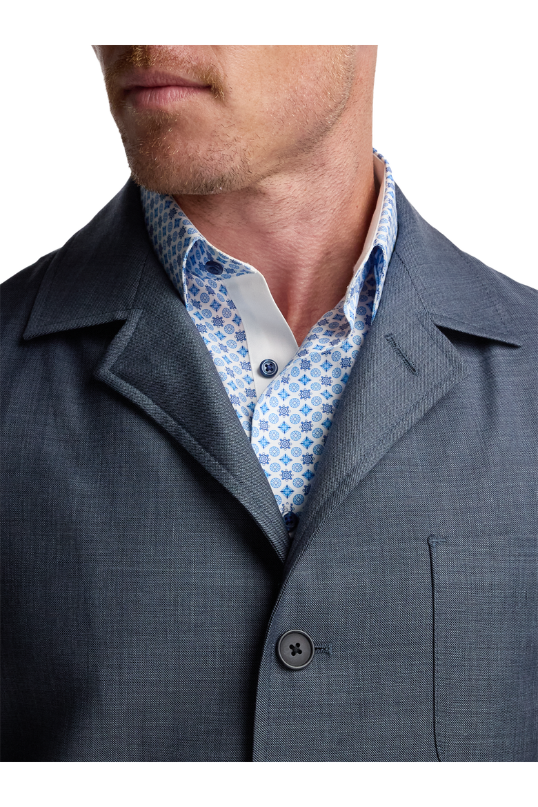 Wool Shirt Jacket, Alternate, color, Blue