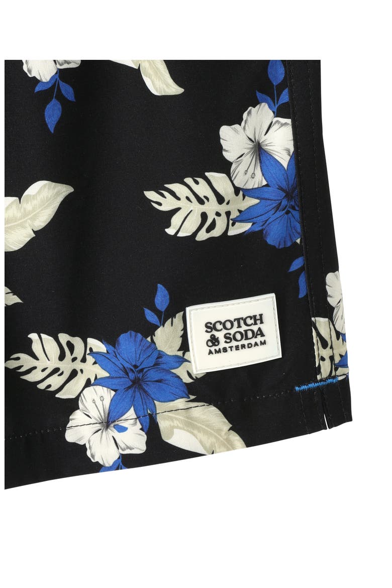 Midnight Garden Swim Trunks, Alternate, color, METEORITE