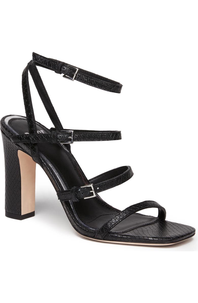 PAIGE Shannon Sandal, Main, color, Blk Snake
