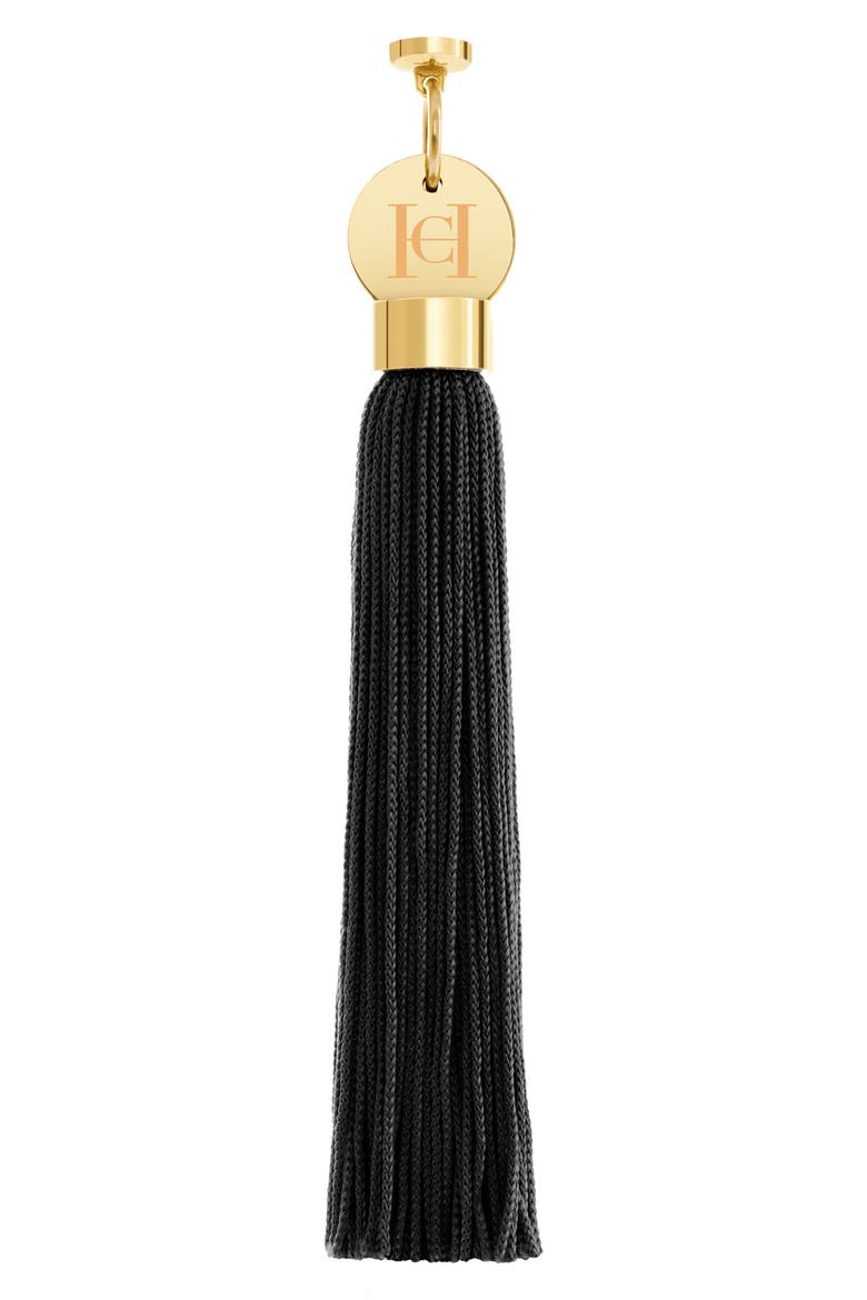The Tassel Accessory Lipstick Charm, Main, color, BLACK