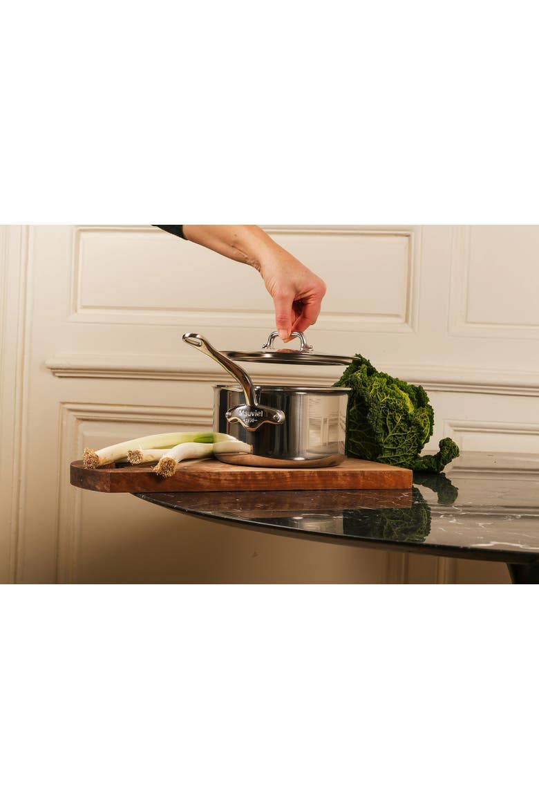 M'Cook 3.6 qt Stainless Steel Saucepan & Lid, Alternate, color, Silver