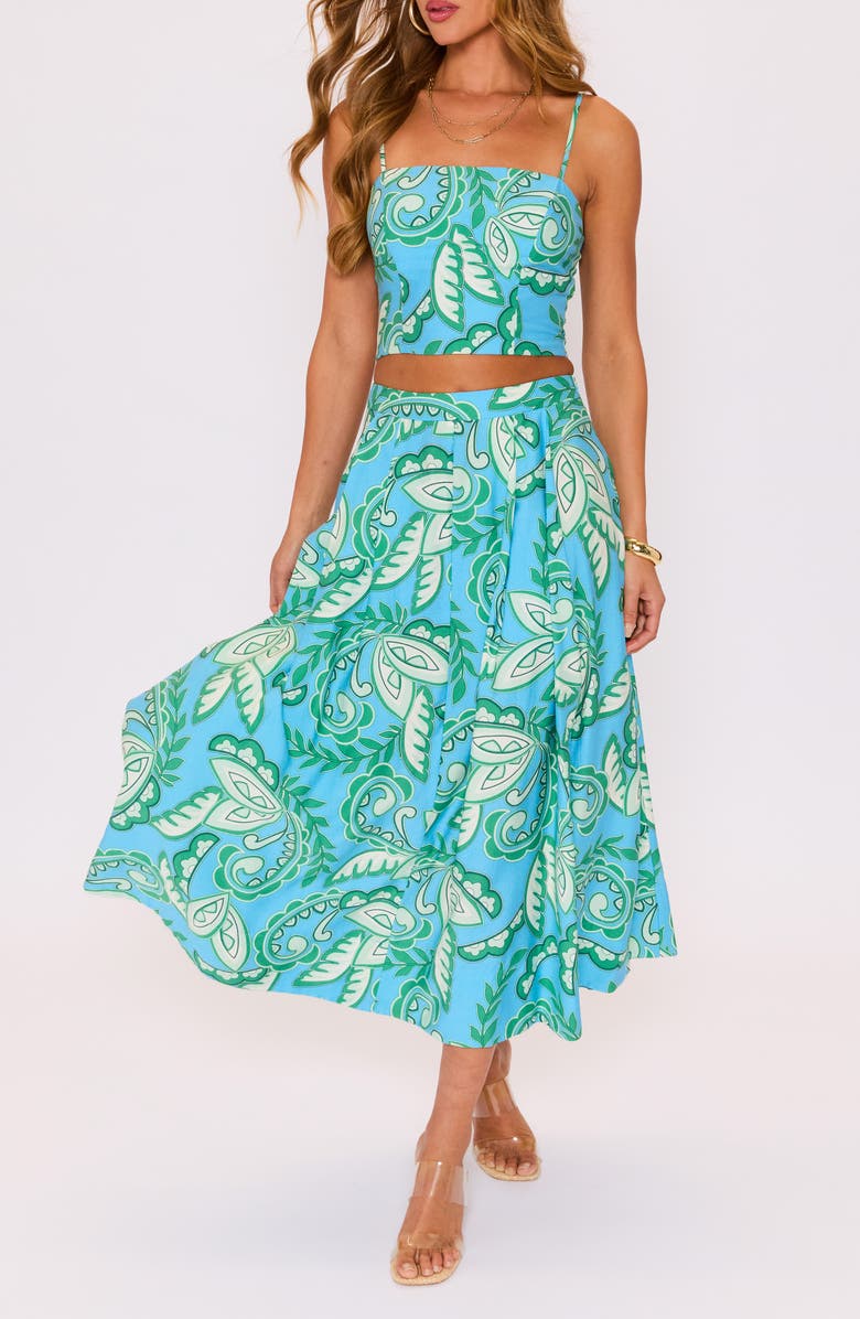 VICI Collection Florence Floral Crop Tank Top, Alternate, color, 