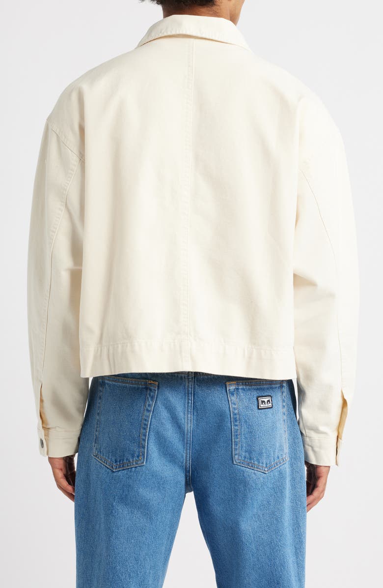PacSun Dean Stud Detail Cotton Jacket, Alternate, color, Cream