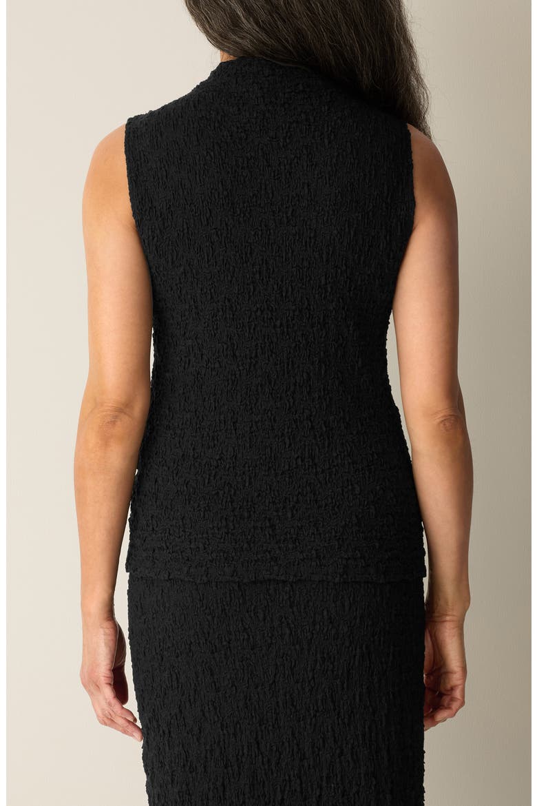 Textured Organic Cotton Blend Tank, Alternate, color, BLACK