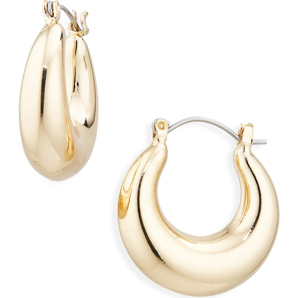 Cara Chunky Hoop Earrings In Gold