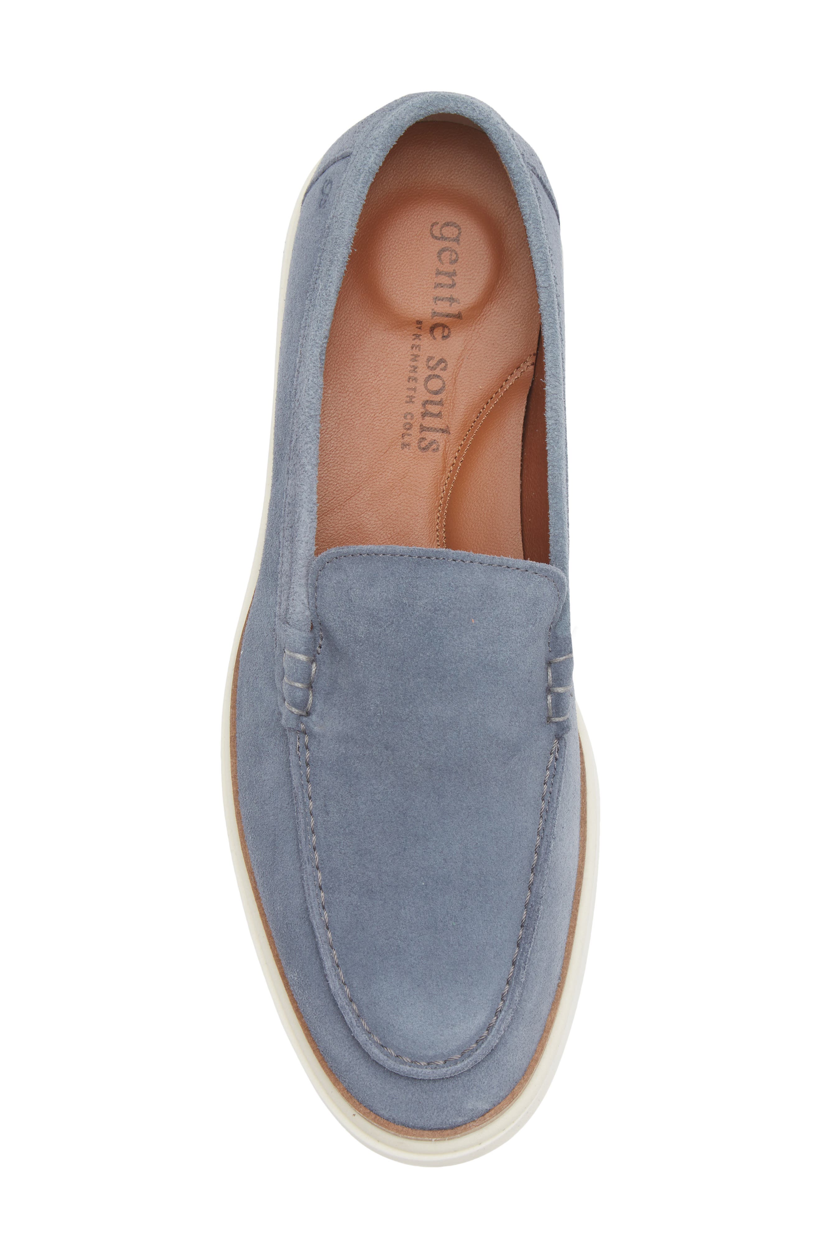 Azores Sneaker Sole Loafer, Alternate, color, LIGHT BLUE SUEDE