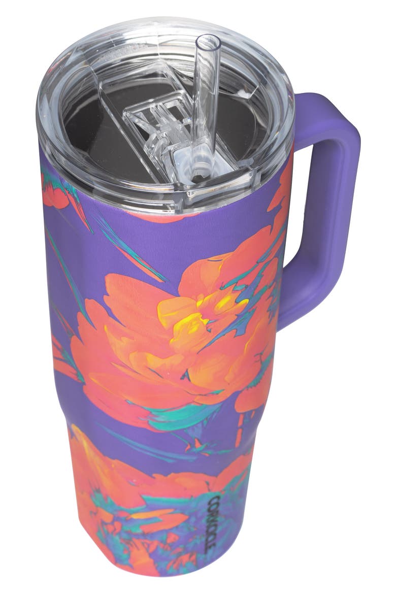 Cruiser 40-Ounce Insulated Tumbler with Handle, Alternate, color, SUPER BLOOM