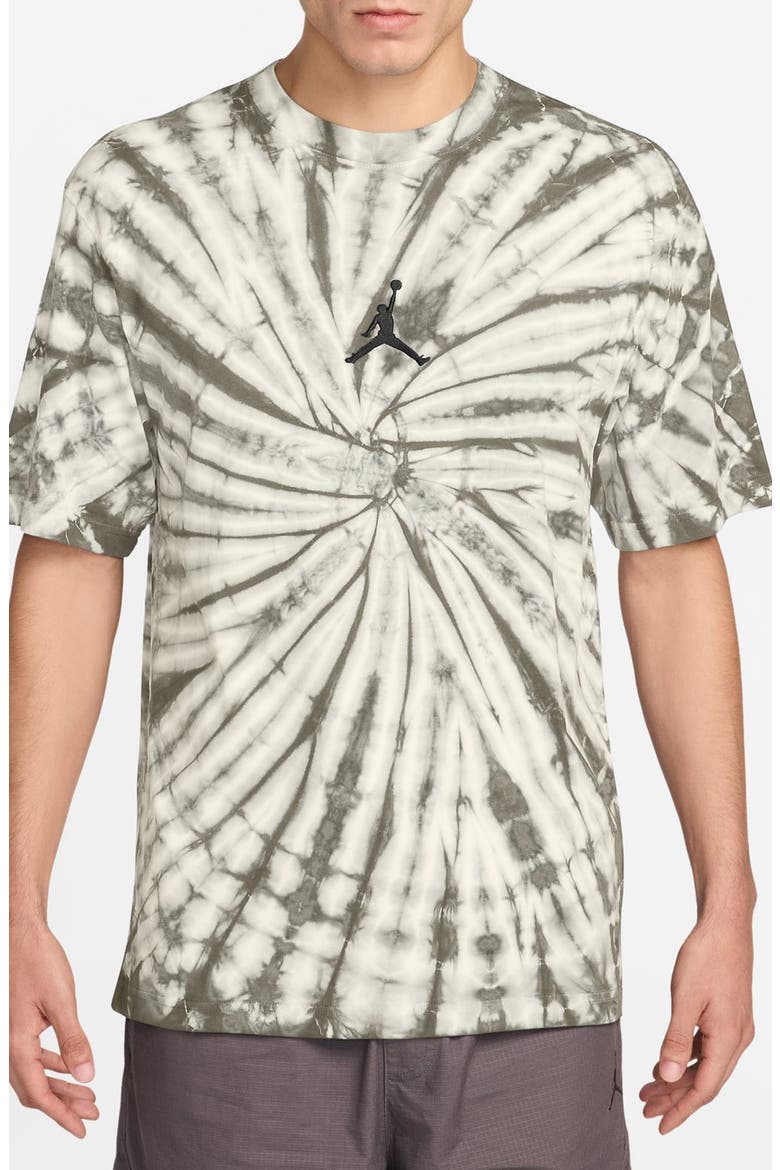 Jumpman Tie Dyed Graphic T-shirt, Main, color, SAIL/ BLACK