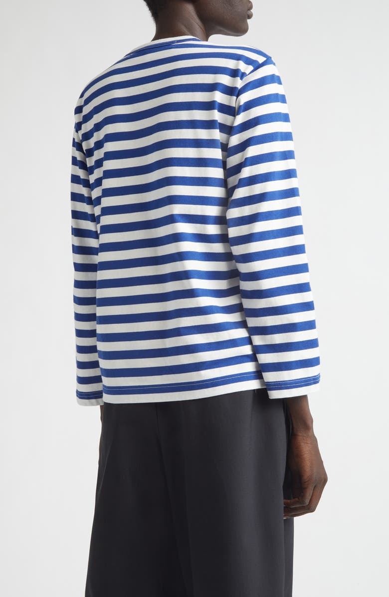 Tao Comme des Garçons Moomin Stripe Cotton Graphic T-Shirt, Alternate, color, Blue/ White X Black