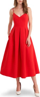 FREEMARKET Sleeveless Fit & Flare Midi Dress