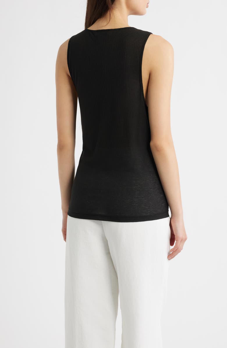 ARTLESS FOREVER Benny Scoop Neck Tank, Alternate, color, Black