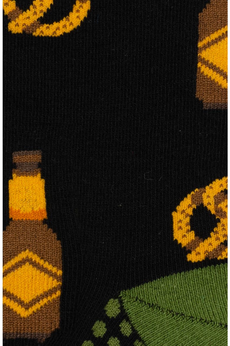 Beer Snacks Crew Socks, Alternate, color, BLACK