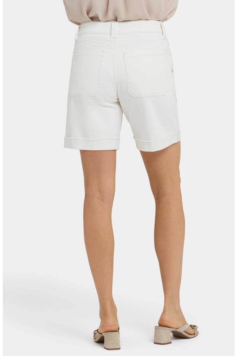 Diana Relaxed Fit Raw Hem Cuffed Denim Shorts, Alternate, color, VINTAGE WHITE