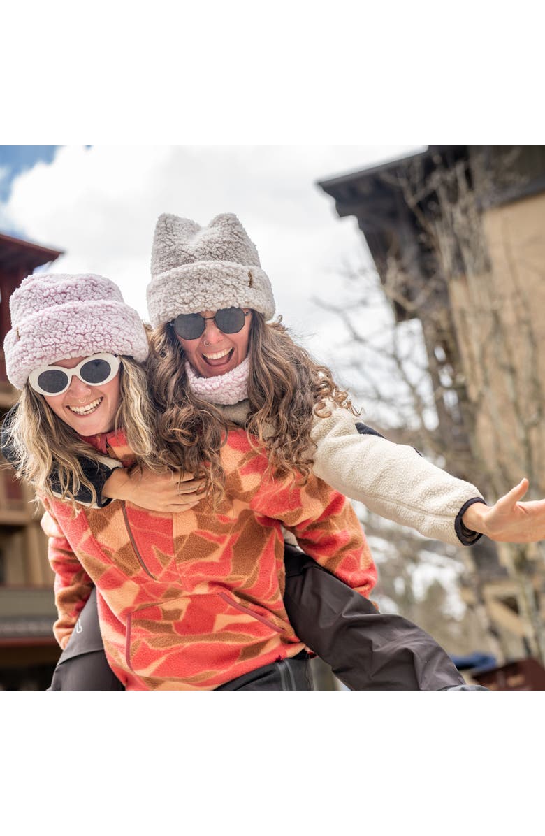 Turtle Fur Apres Fleece Tort Hat, Alternate, color, Black