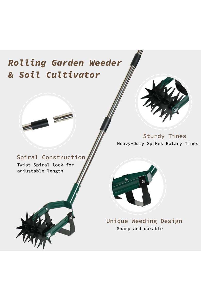 70 in 2-in-1 Rotary Cultivator & Weeder, Alternate, color, Multicolored