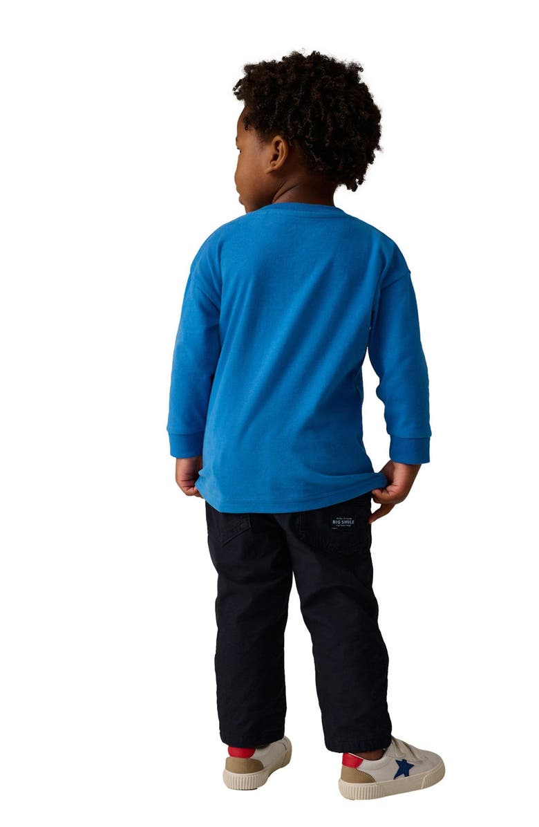 NEXT Kids' Koala Long Sleeve Cotton Graphic Pocket T-Shirt, Alternate, color, Blue