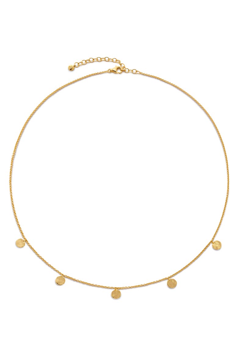 MV Siren™ Muse Disc Chain Necklace, Main, color, GOLD VERMEIL