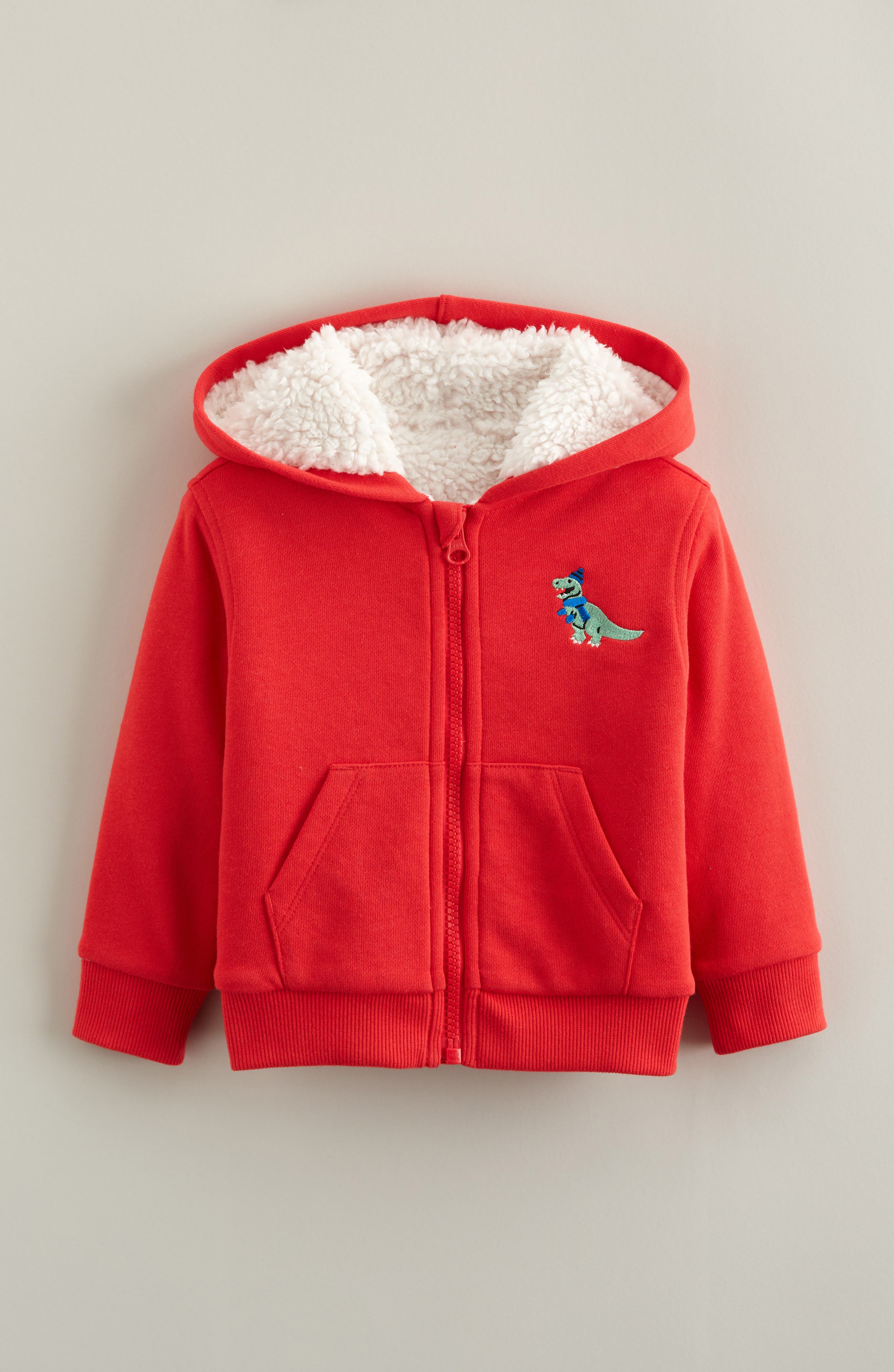selected RED T-REX SCARF EMBROIDERY
