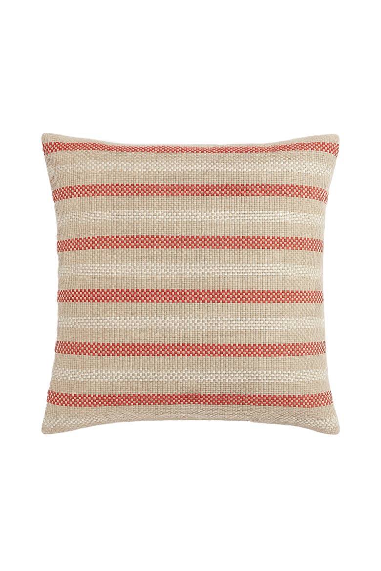 Marina Stripe Pillow, Main, color, Red