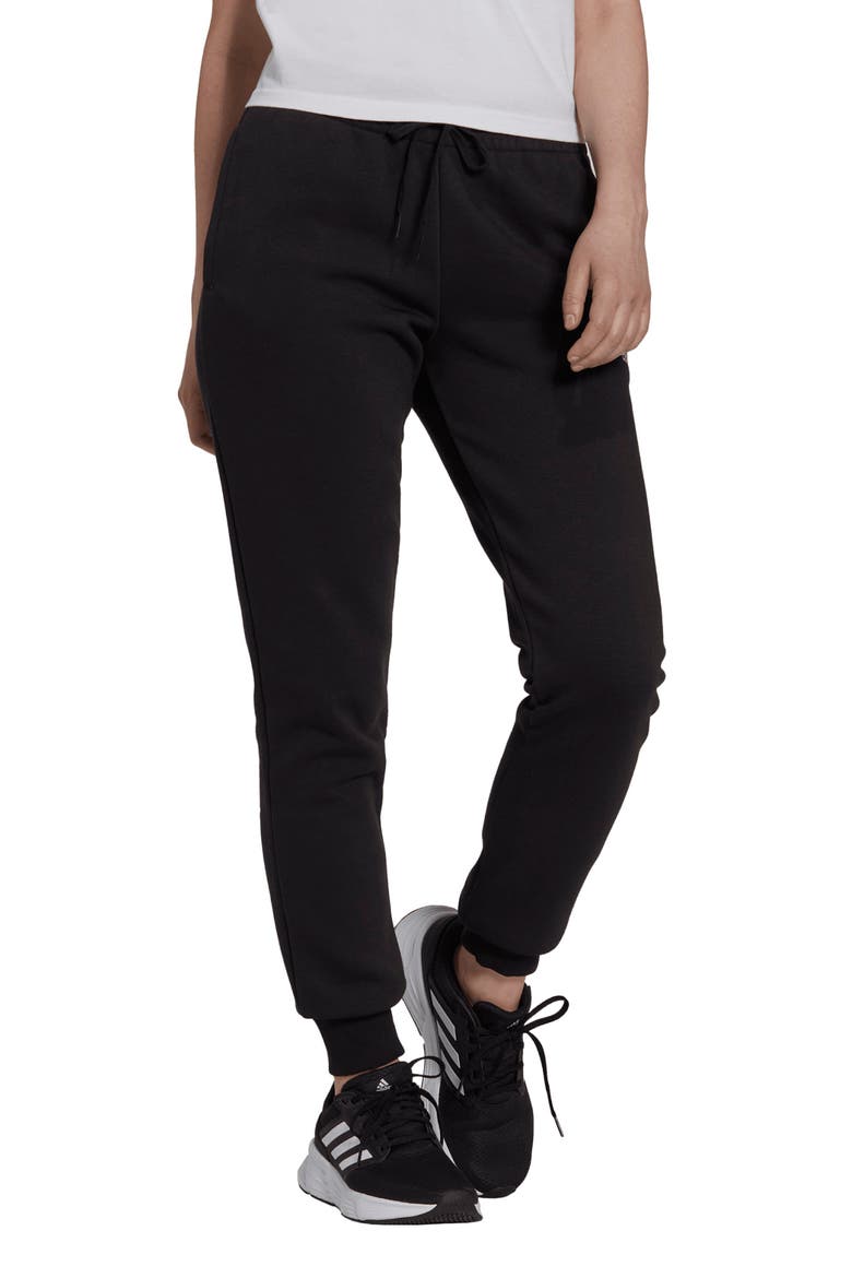 Embroidered Jogger Pants, Main, color, BLACK/ TRUE PINK