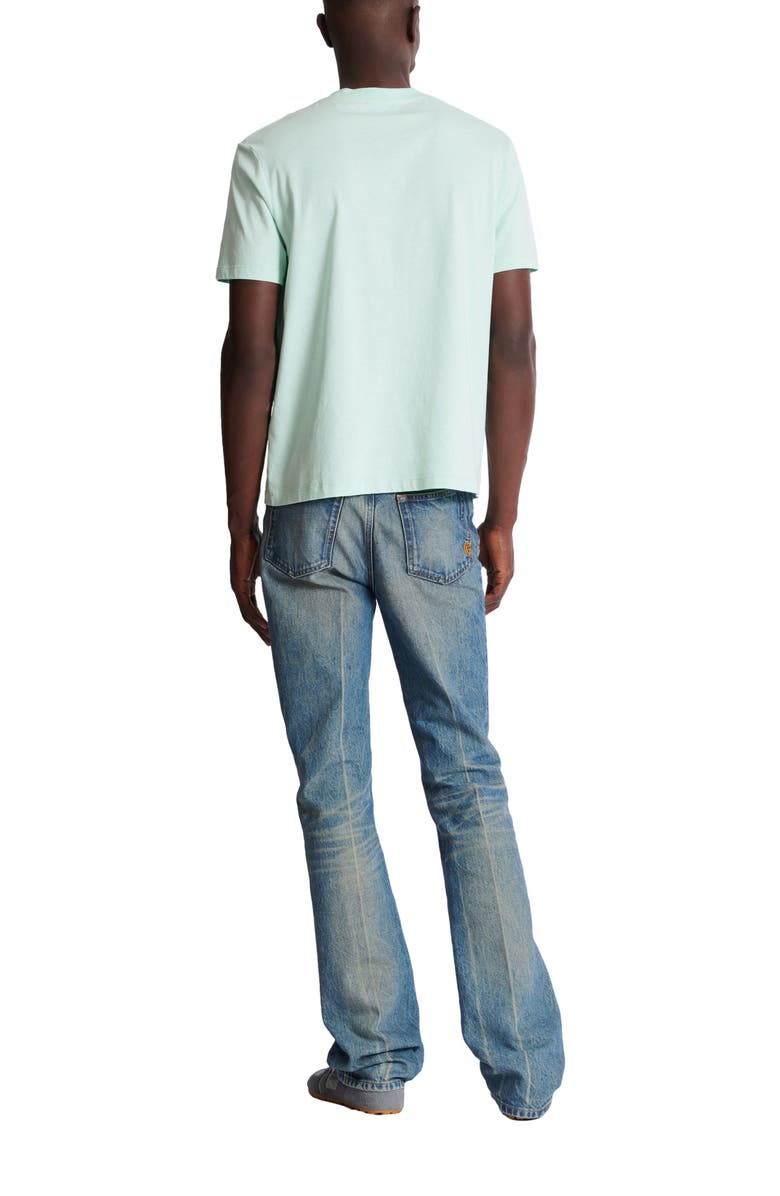 Balmain Printed cotton T-shirt, Alternate, color, Green