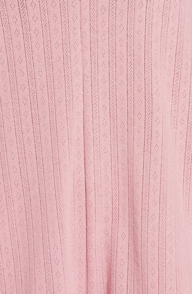 Madewell Pointelle Knit Tie-Strap Pajama Romper, Alternate, color, 