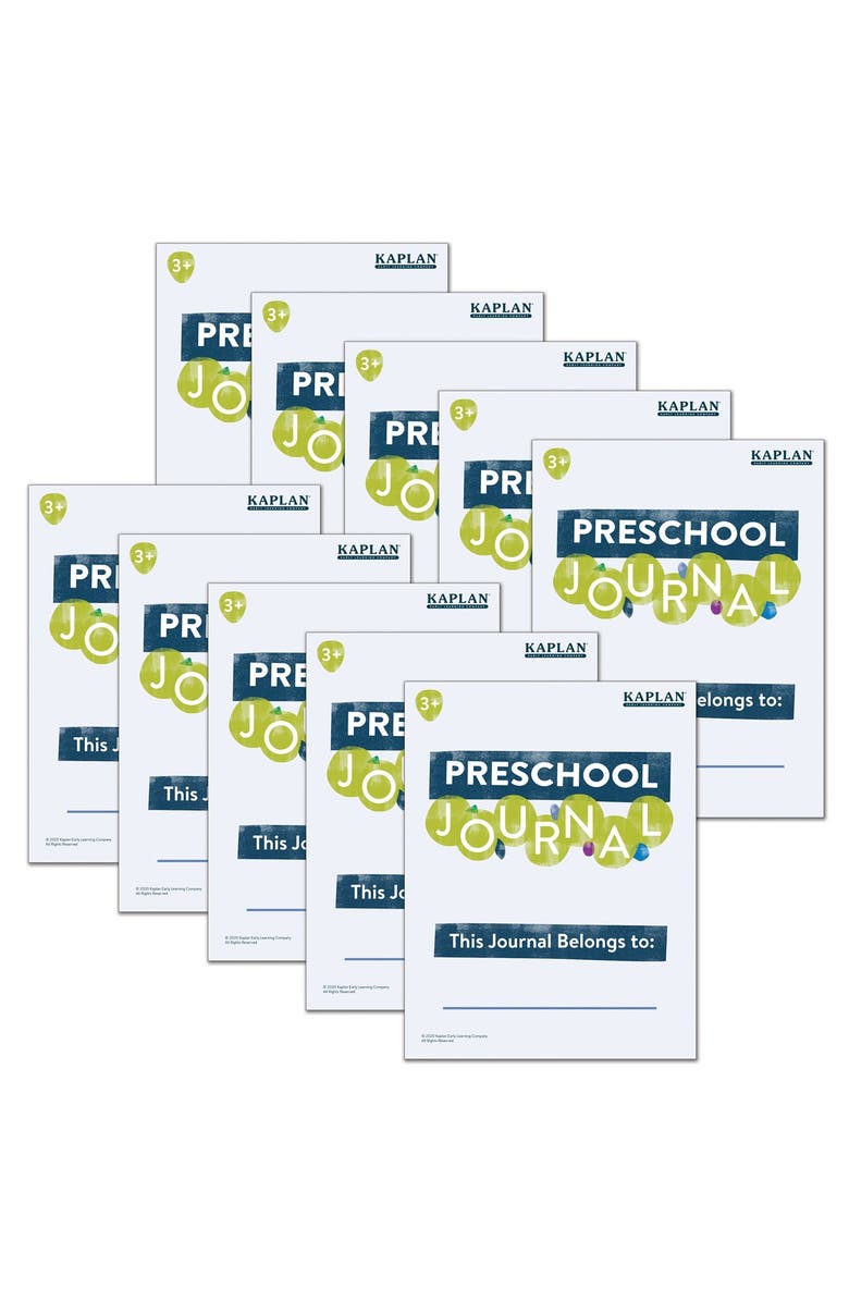 Kaplan Early Learning Company Preschool Journals - Set of 10, Main, color, White