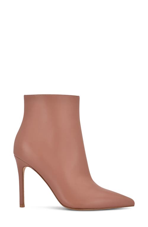 Nine West Farrah Leather Stiletto Bootie In Neutral