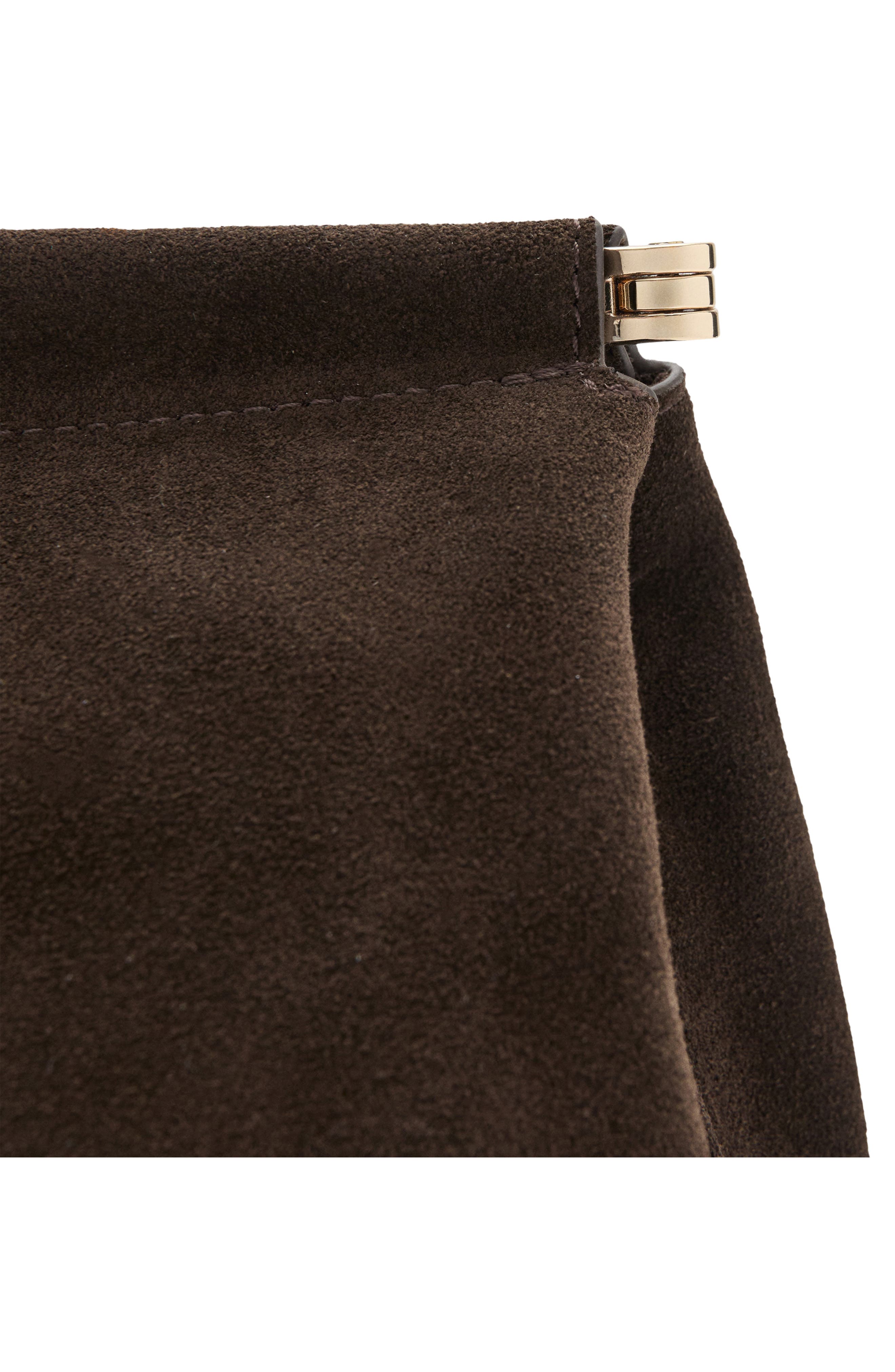 MANGO Suede Clutch, Alternate, color, 