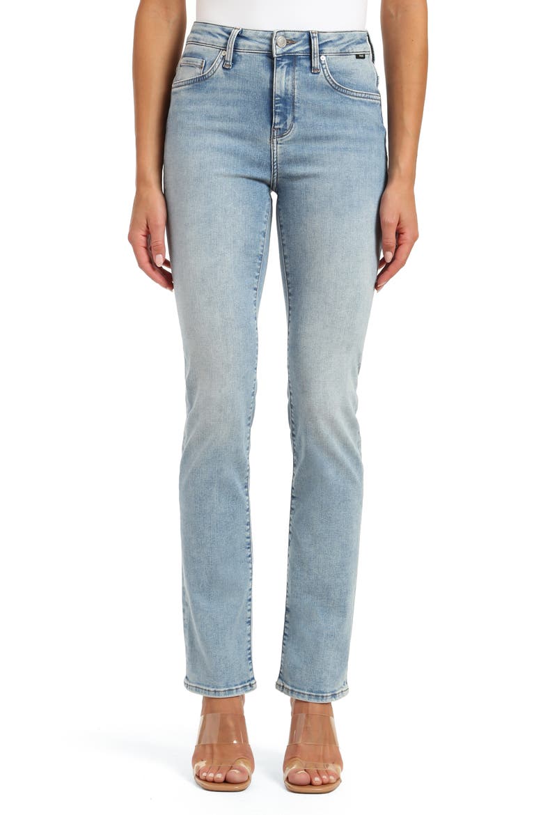 Molly Mid Rise Bootcut Jeans, Main, color, LT USED FEATHER BLUE