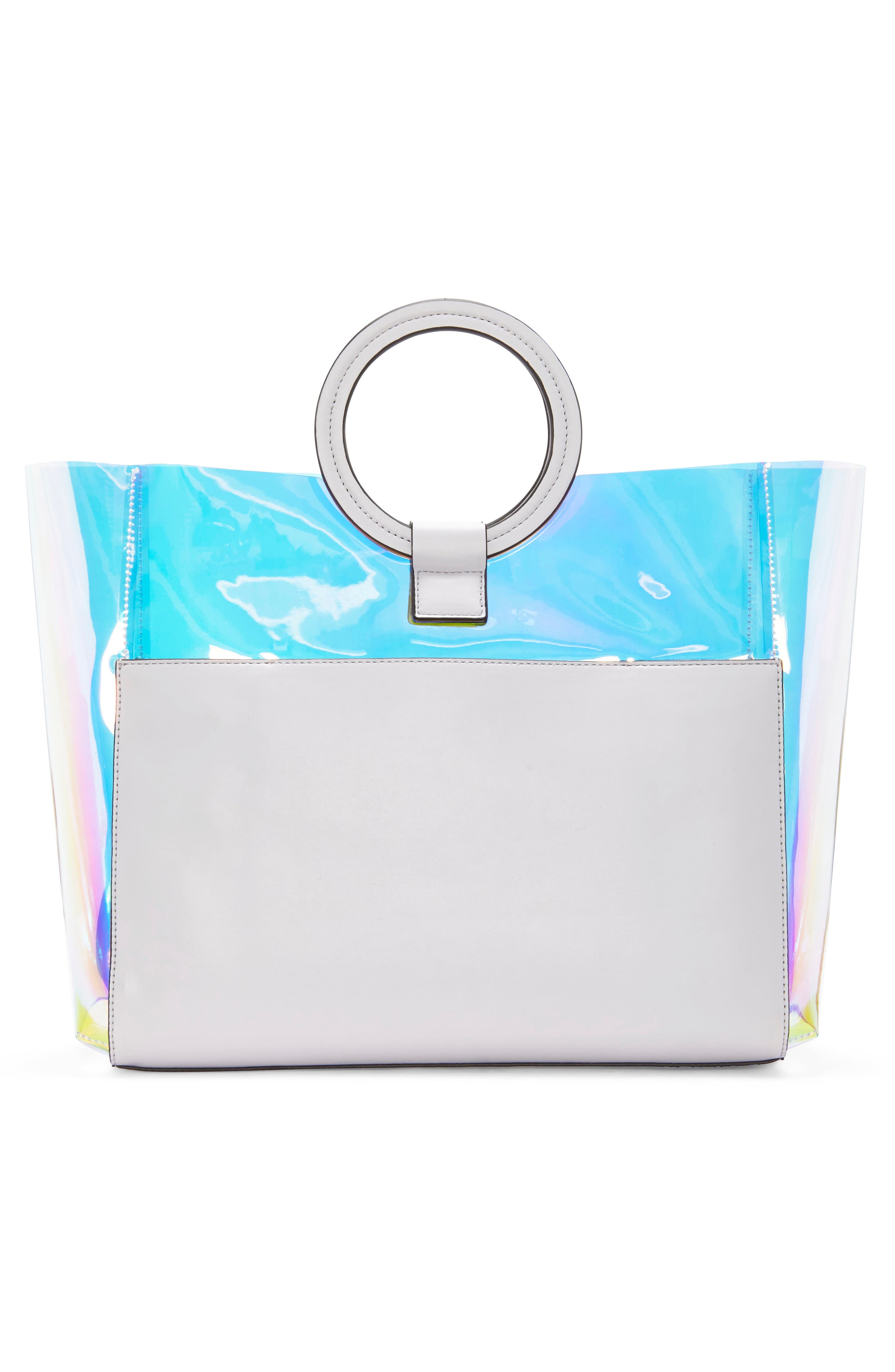 Clea Faux Leather Tote, Alternate, color, THISTLE