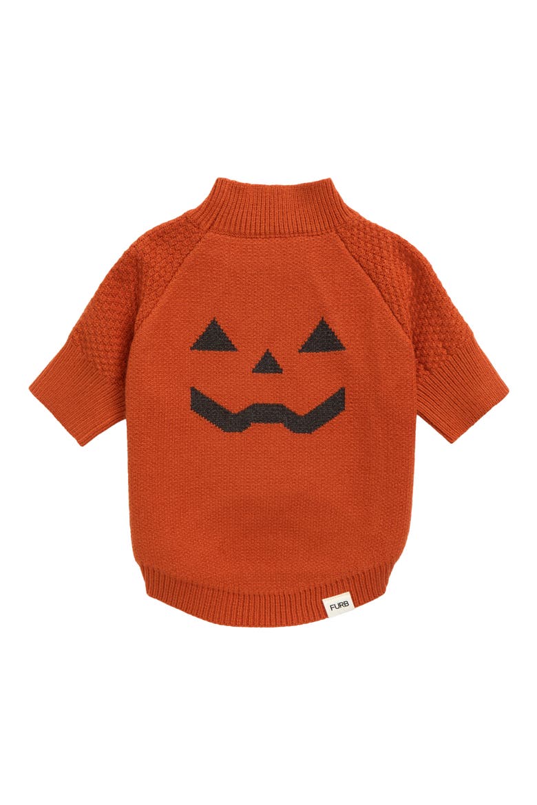 Pumpkin Pet Sweater, Main, color, ORANGE