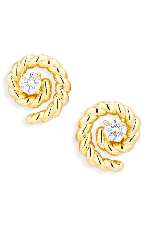 The Charlotte Coil Stud Earrings