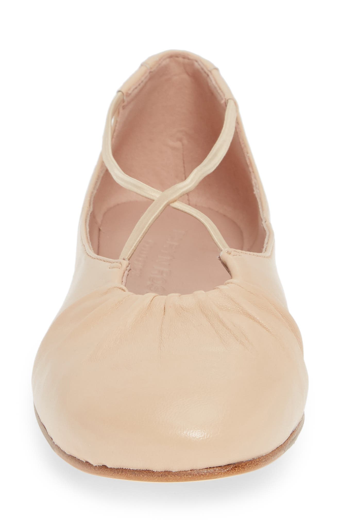 Taryn Rose Collection Alessandra Ballet Flat, Alternate, color, Bisque Leather