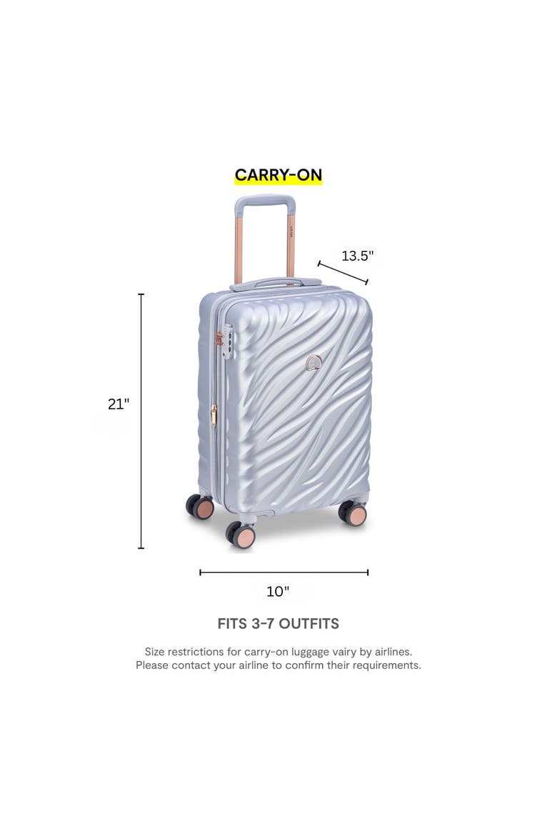 Alexis Hardside Expandable 21" Carry On Spinner Luggage, Alternate, color, Platinum/Rose Gold