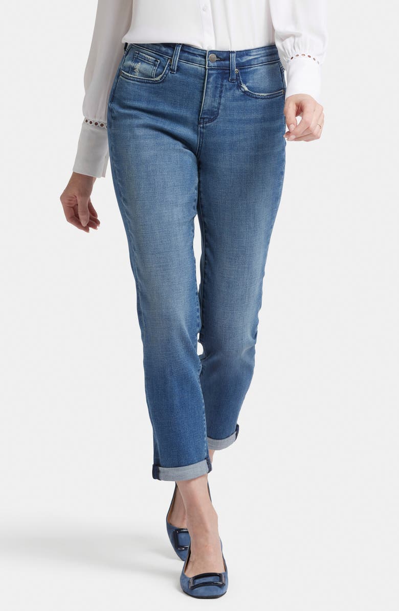 NYDJ Margot Girlfriend Jeans, Main, color, Cascade Wave