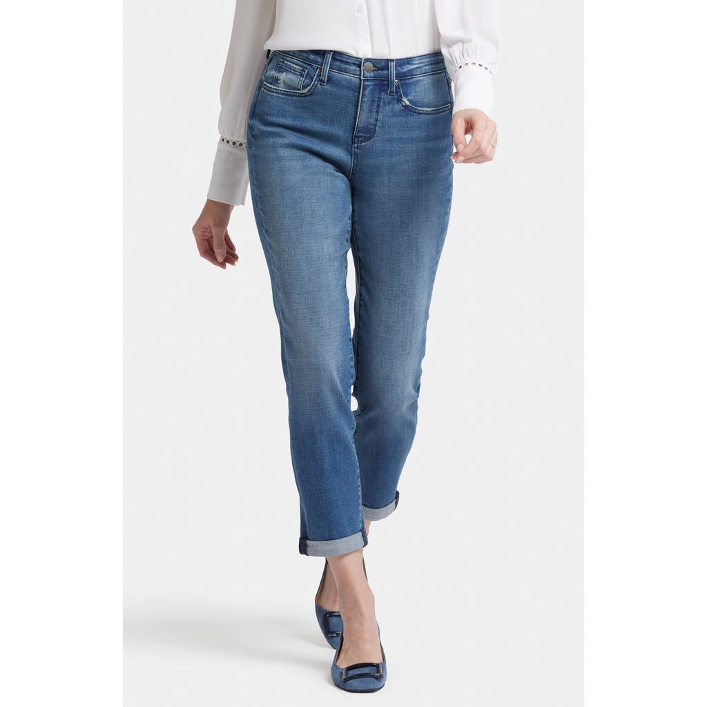 Nydj Petites Margot Girlfriend Jeans In Cascade Wave In Cascade Wave