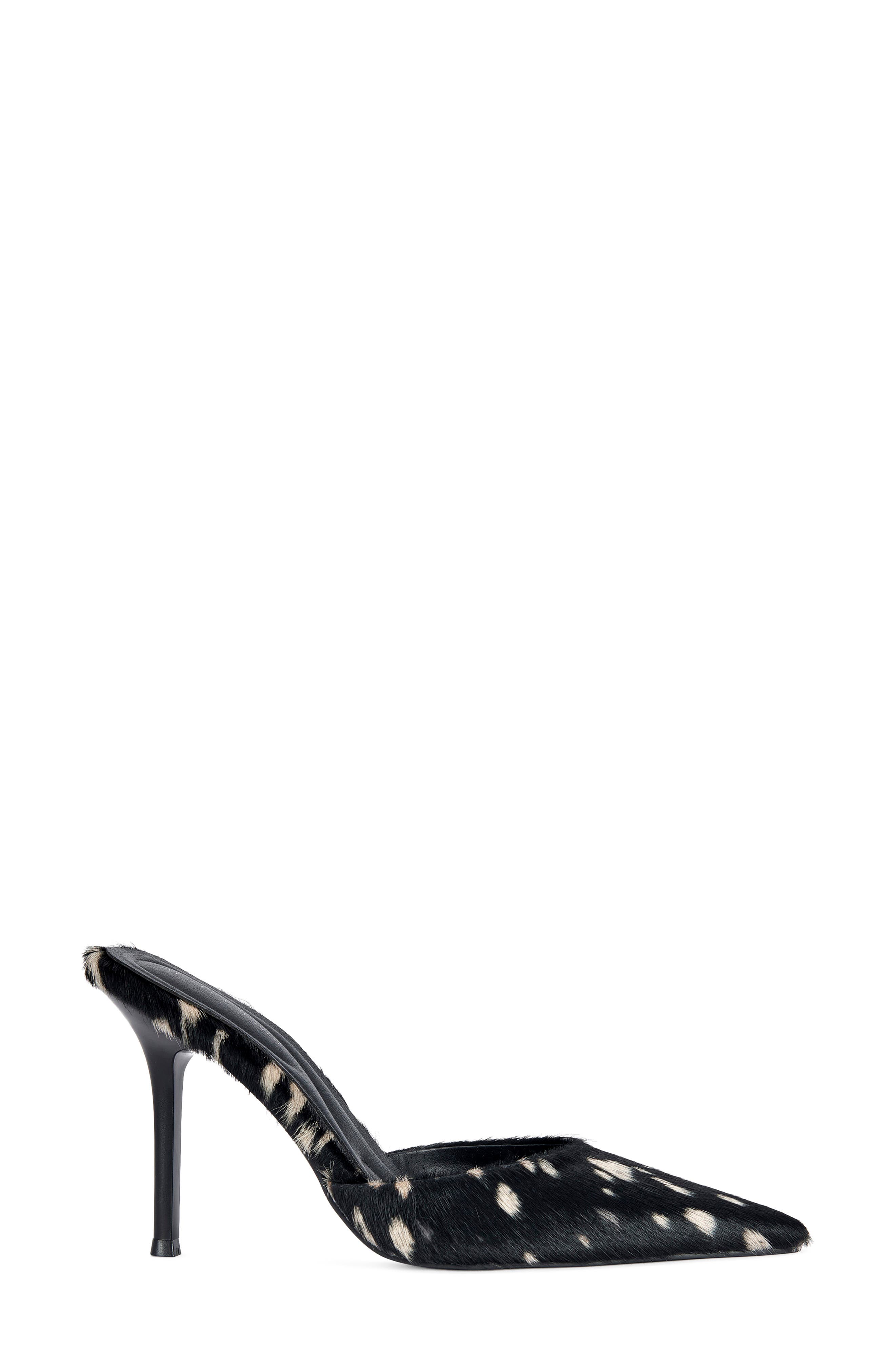 Cambie Calf Hair Mule, Alternate, color, BLACK MULTI