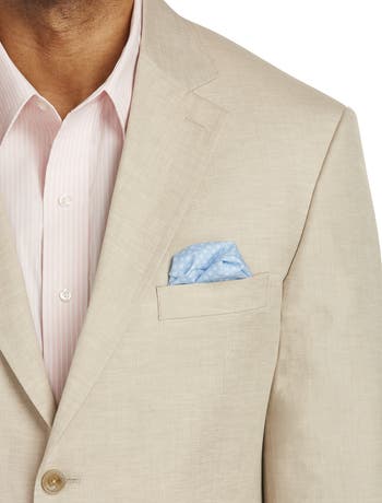 Big & Tall Jacket-Relaxer Linen-Blend Suit Jacket