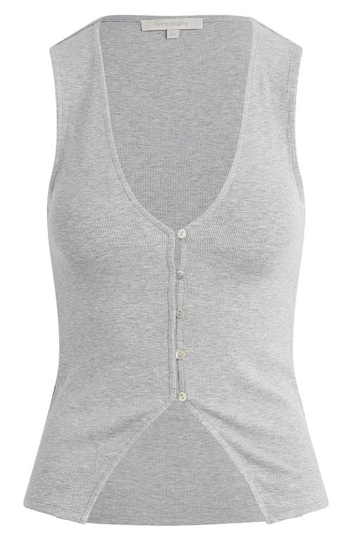 Favorite Daughter The Good Luck Rib Button-up Cutout Top