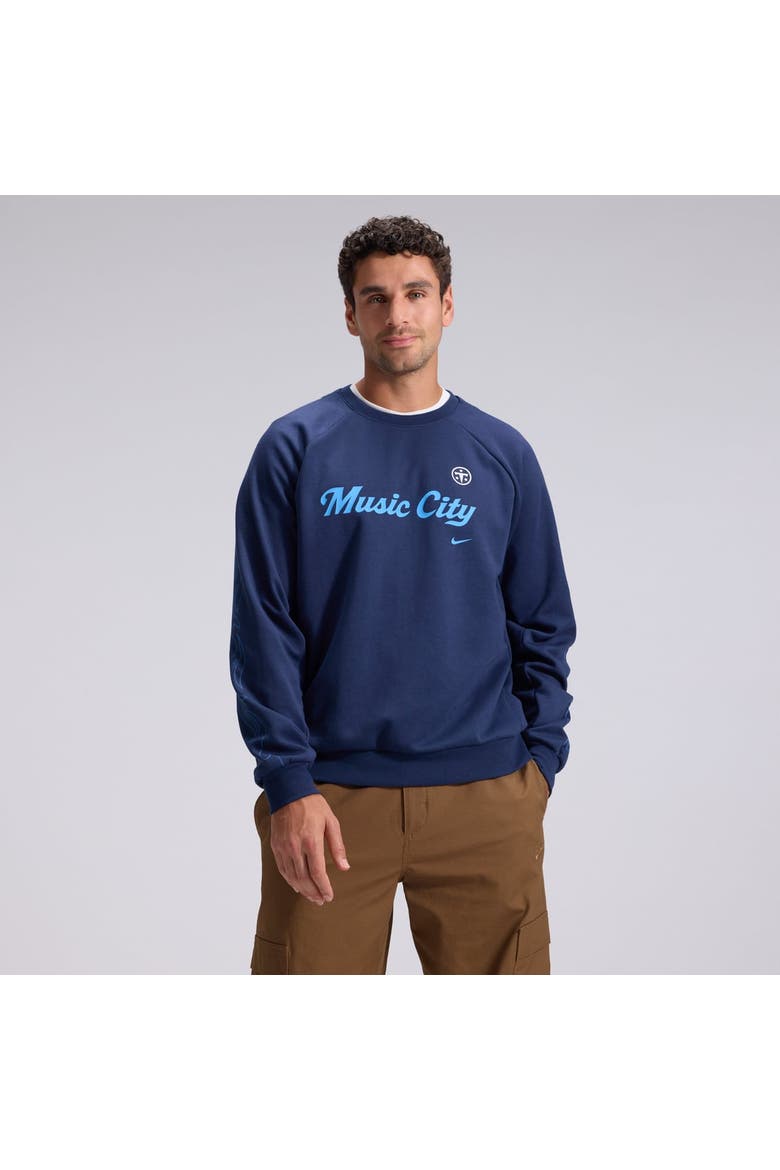 Men's Nike  Navy Tennessee Titans 2026 Rivalries Collection Dri-FIT Crew Sweatshirt, Main, color, Navy